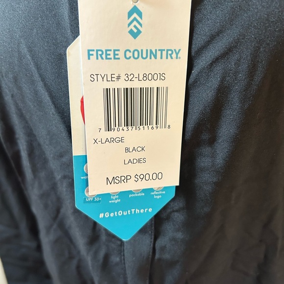 Free Country Black Hooded Jacket - Picture 4 of 10
